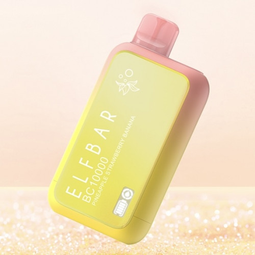 Электронная сигарета Эльф Бар 10000 затяжек Ананас Клубника Банан (Elf Bar BC 10000 Pineapple Strawberry Banana)